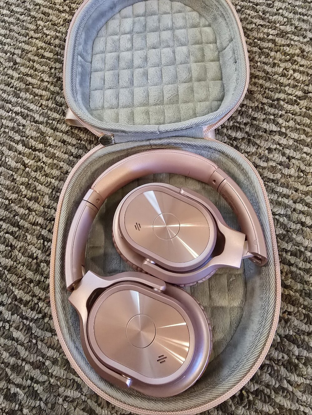Zihnic Noise Cancelling Rose Pink Headphones 
